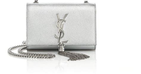 ysl white silver bag|ysl black evening bag.